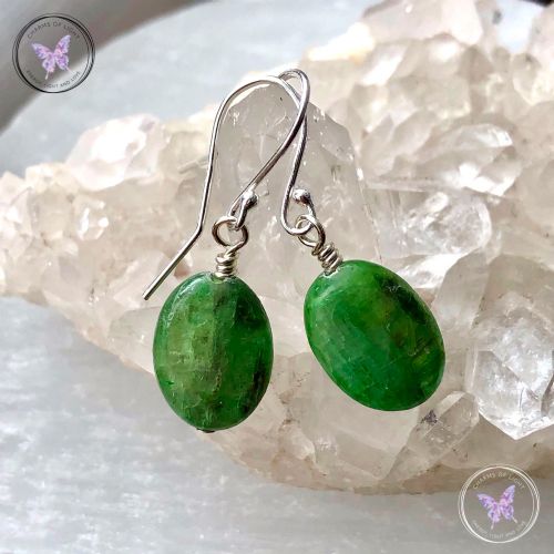 Green Kyanite Earrings